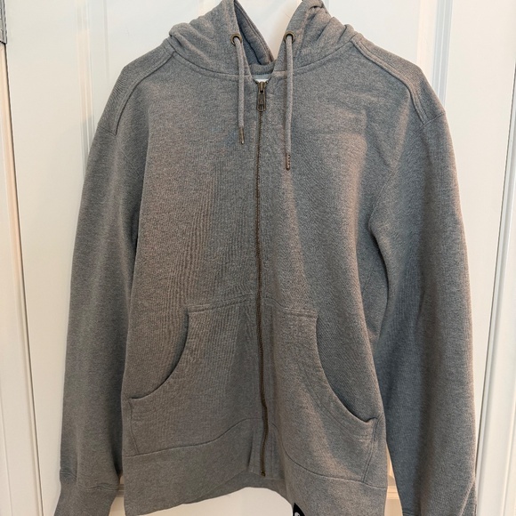 American Giant Men's Classic Full Zip Hoodie (Grey) (Medium) - Picture 2 of 3
